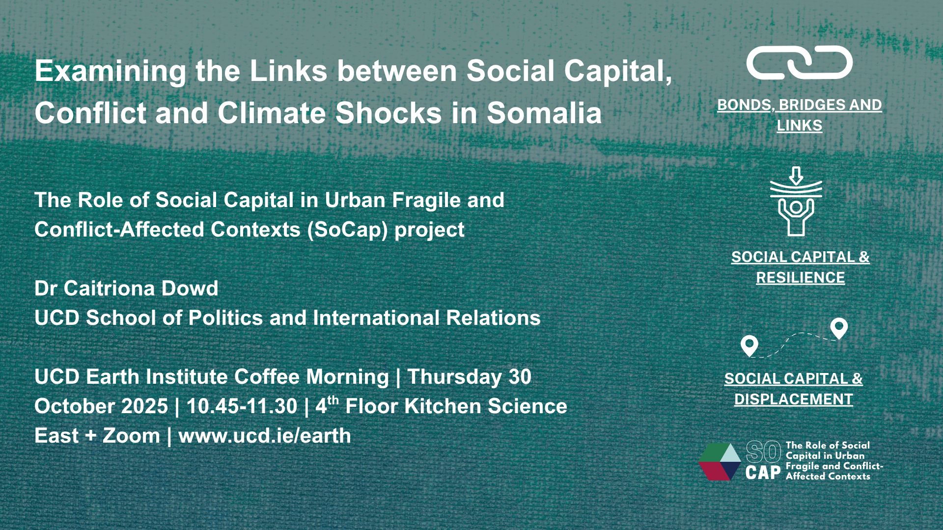 Poster for Coffee Morning 30 Oct 2025